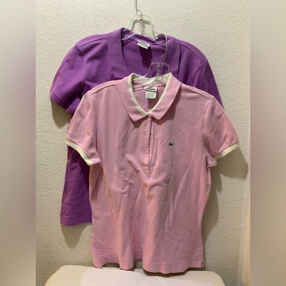 Lacoste Tops - Bundle Retro Y2K Pink Lacoste Polo Shirt Size 44